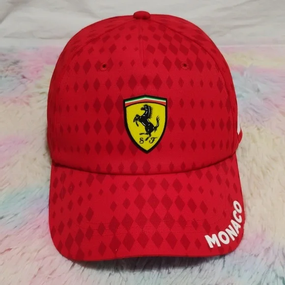 SALE! RARE! NWOT Scuderia Ferrari Monaco Official Product Snap Back Hat